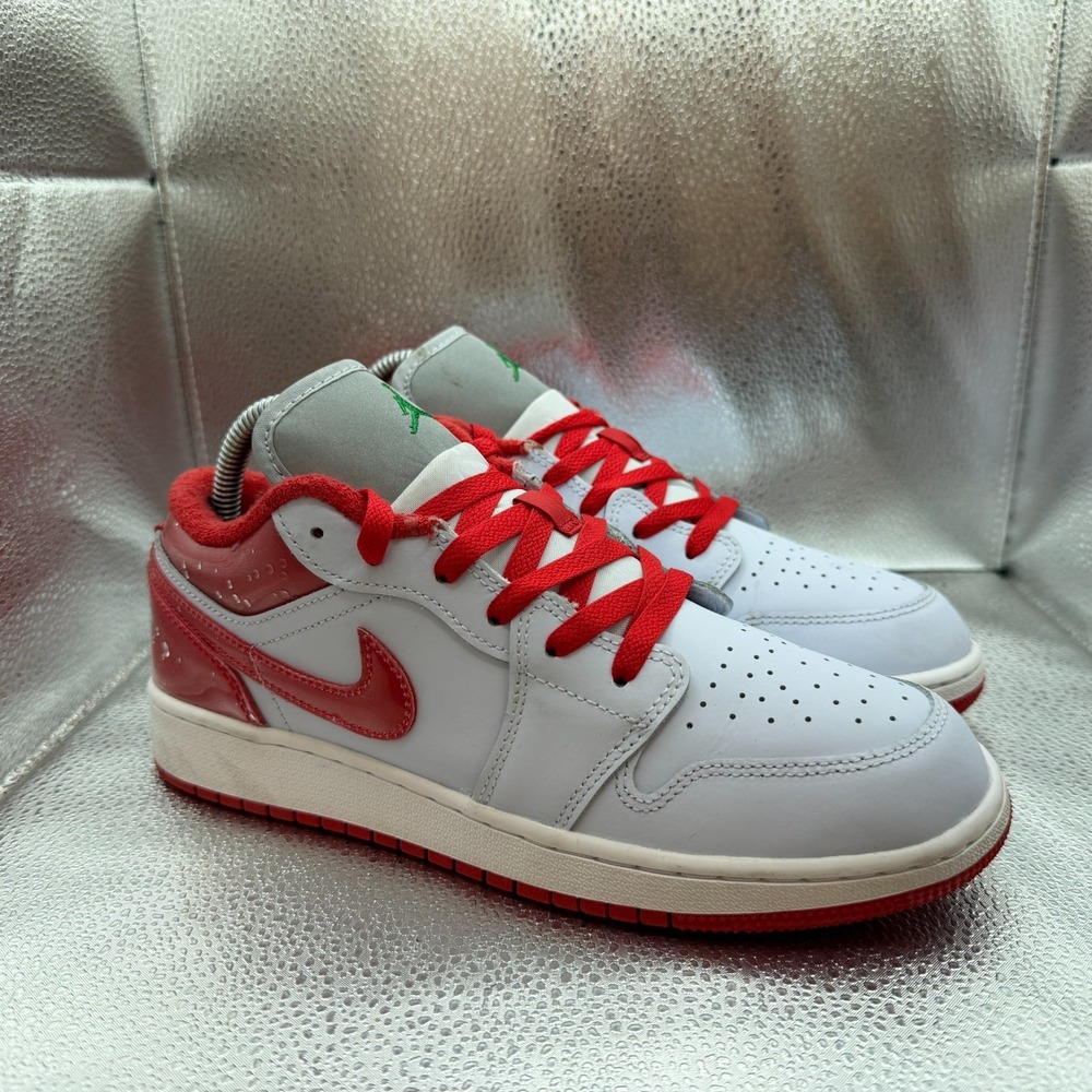 Size 6.5Y Air Jordan 1 Low SE GS Gatorade Pack Red Gray Sneaker Shoes FQ1935-018